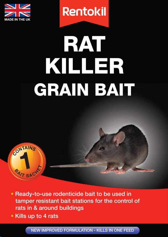 RENTOKIL Rat Killer Grain Bait 1 Sachet - Fairway Electrical